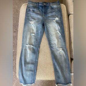 Express straight leg ankle jeans